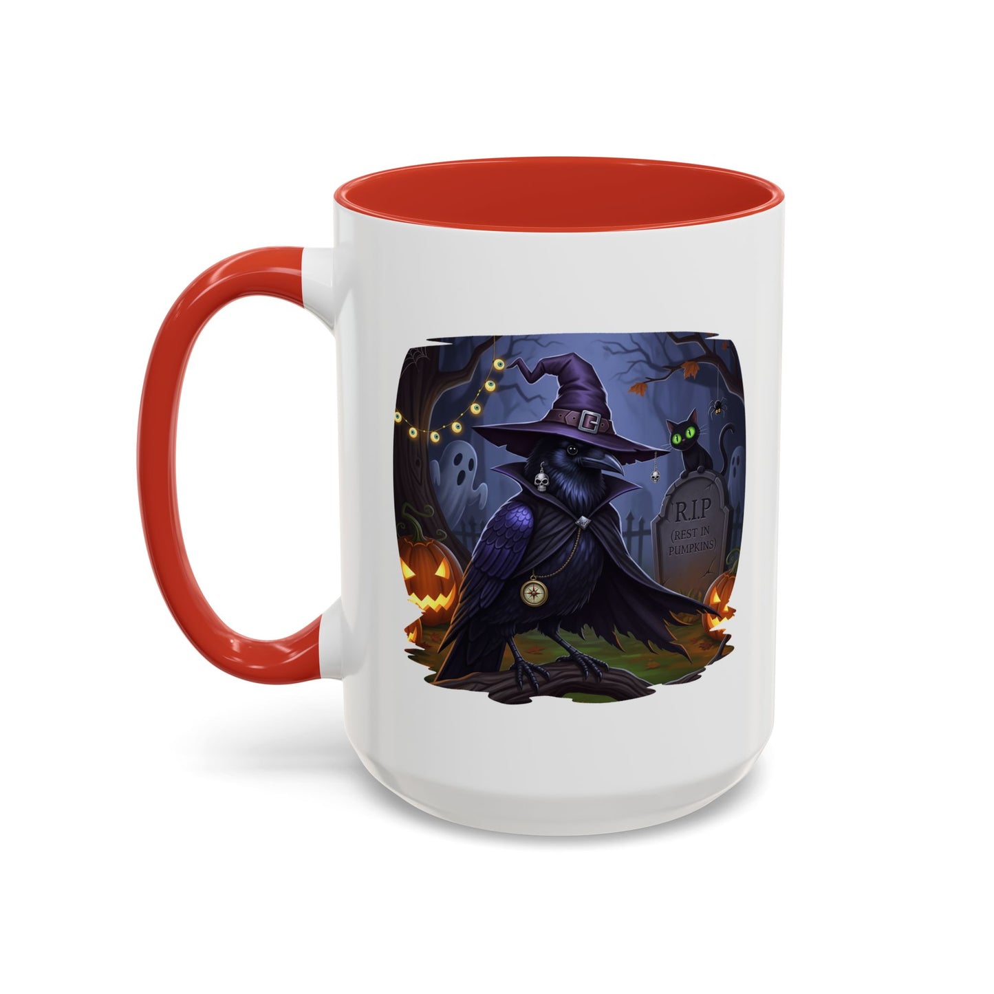 Black Crow Halloween Bird Mug - Perfect Bird Lover Gift for Spooky Season