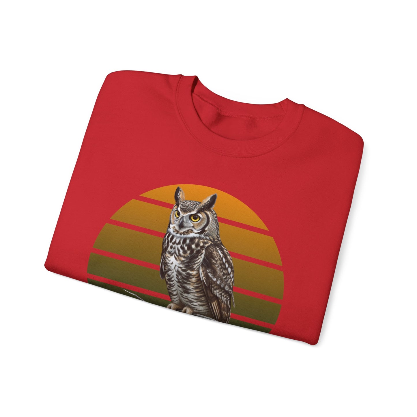 Great Horned Owl Sweatshirt | Unisex Bird of Prey Crewneck | Owl Lover & Birder Gift