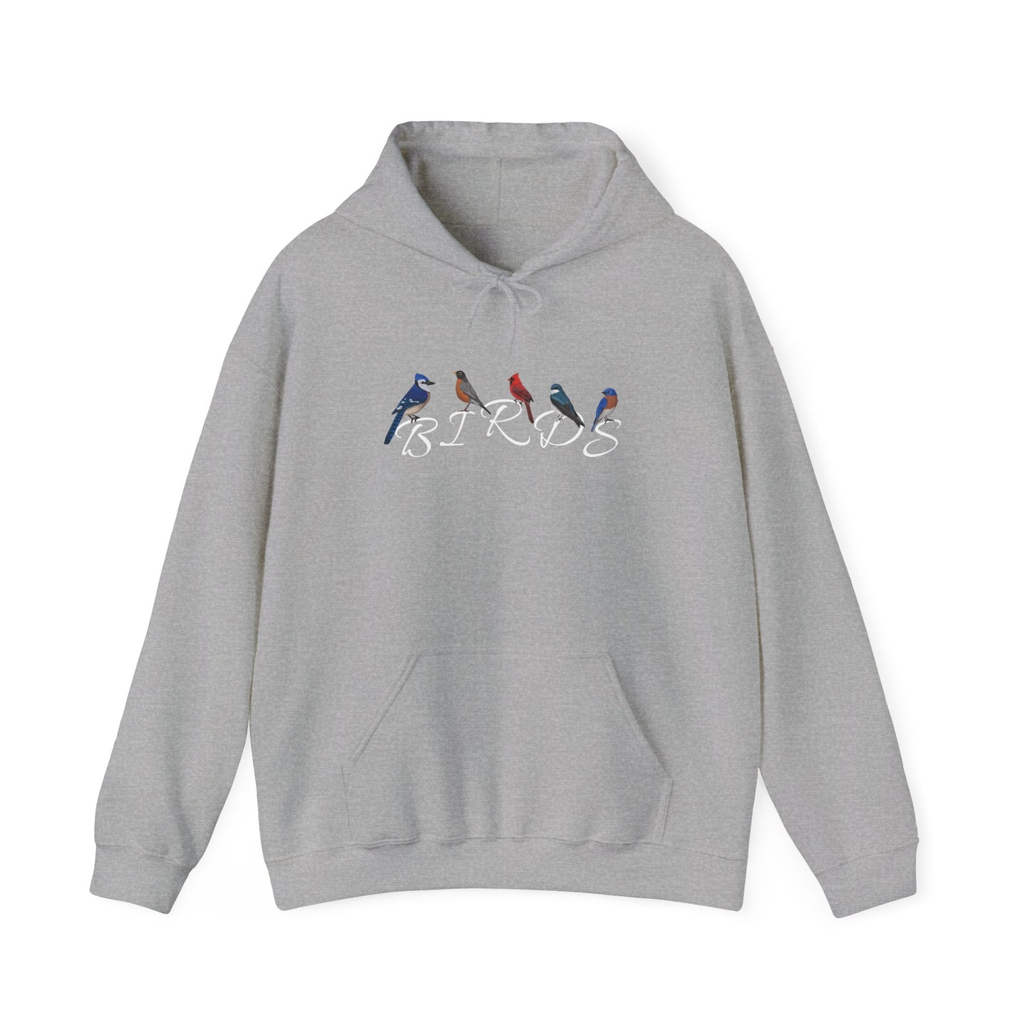 Birds Blue Jay Cardinal Robin Tree Swallow Bluebird Birding & Birdwatching Hoodie