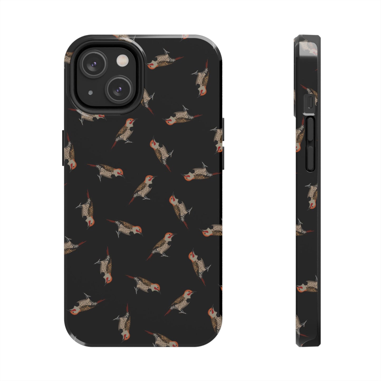 Northern Flicker iPhone Case Black – Premium Tough Phone Cover for Bird Lovers