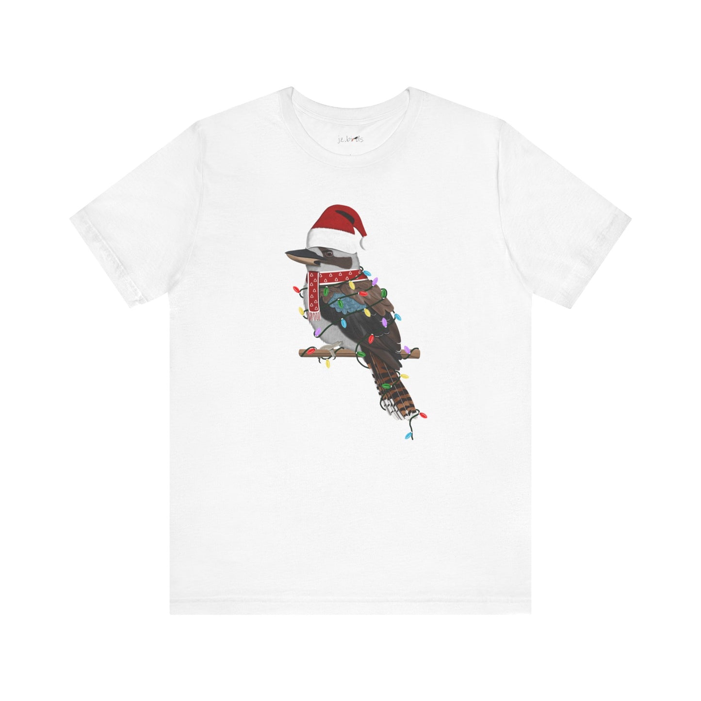 Kookaburra with Fairy Lights Christmas Bird T-Shirt