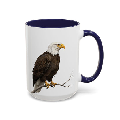 ハクトウワシの陶器製バードコーヒーマグ – バードウォッチャーへのカスタムギフト