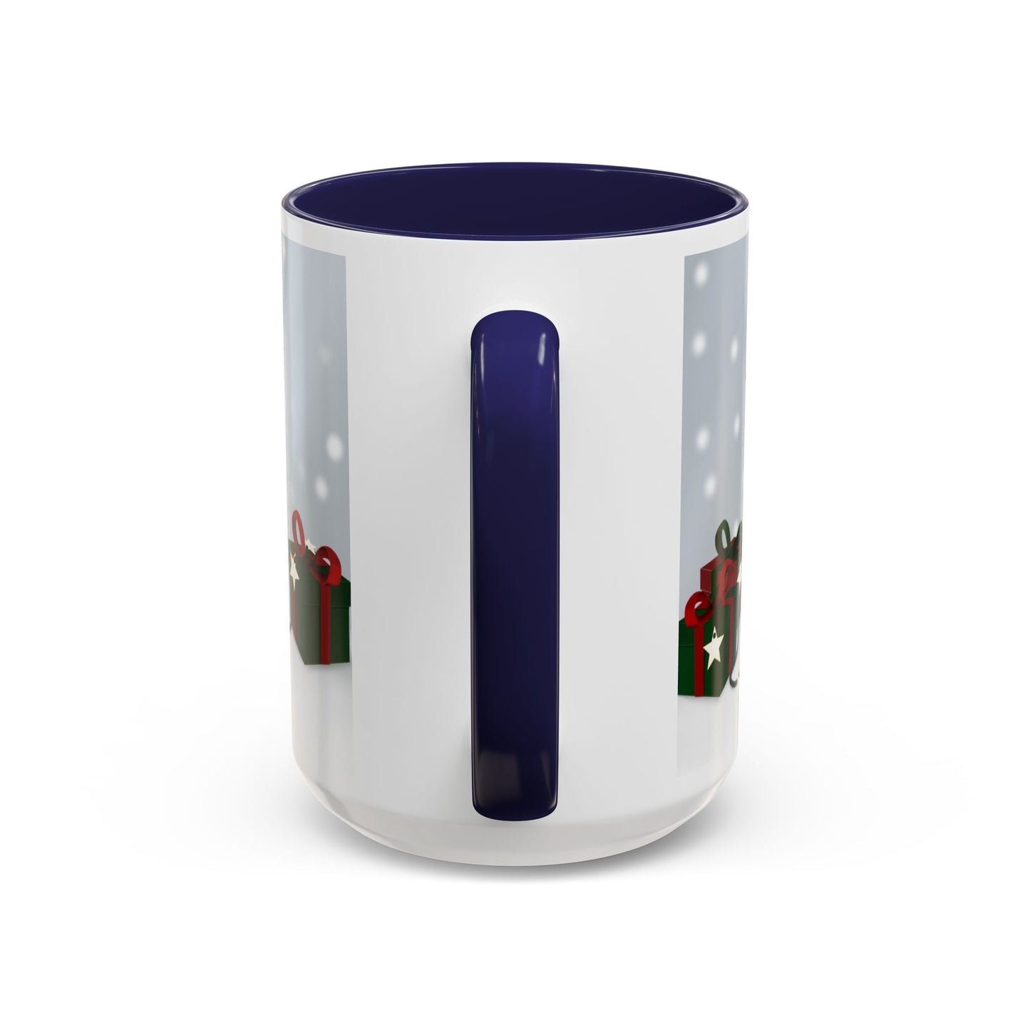 Shoebill with Christmas Hat and Scarf Snow Bird Coffee Mug