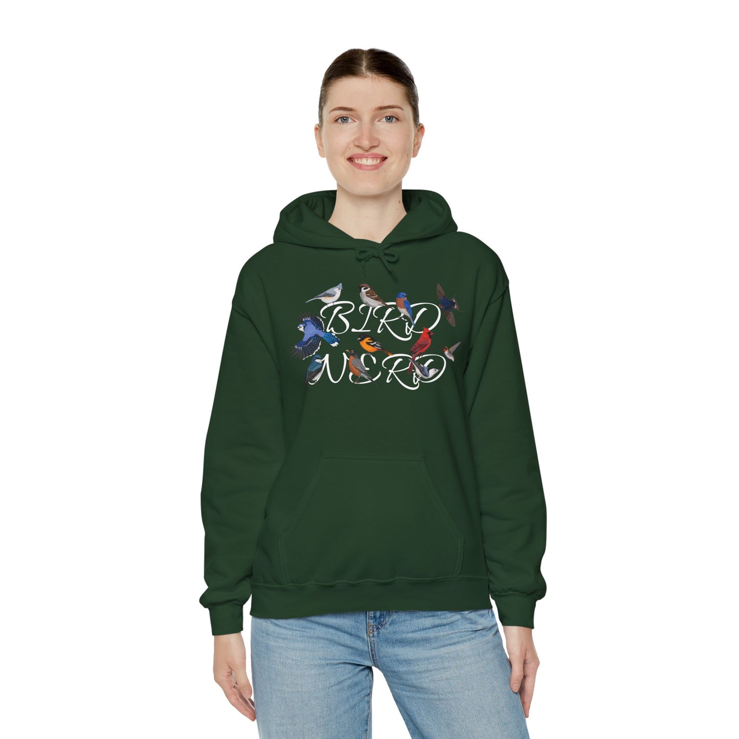 Bird Nerd Blue Jay Cardinal Hummingbird Robin Oriole Hoodie