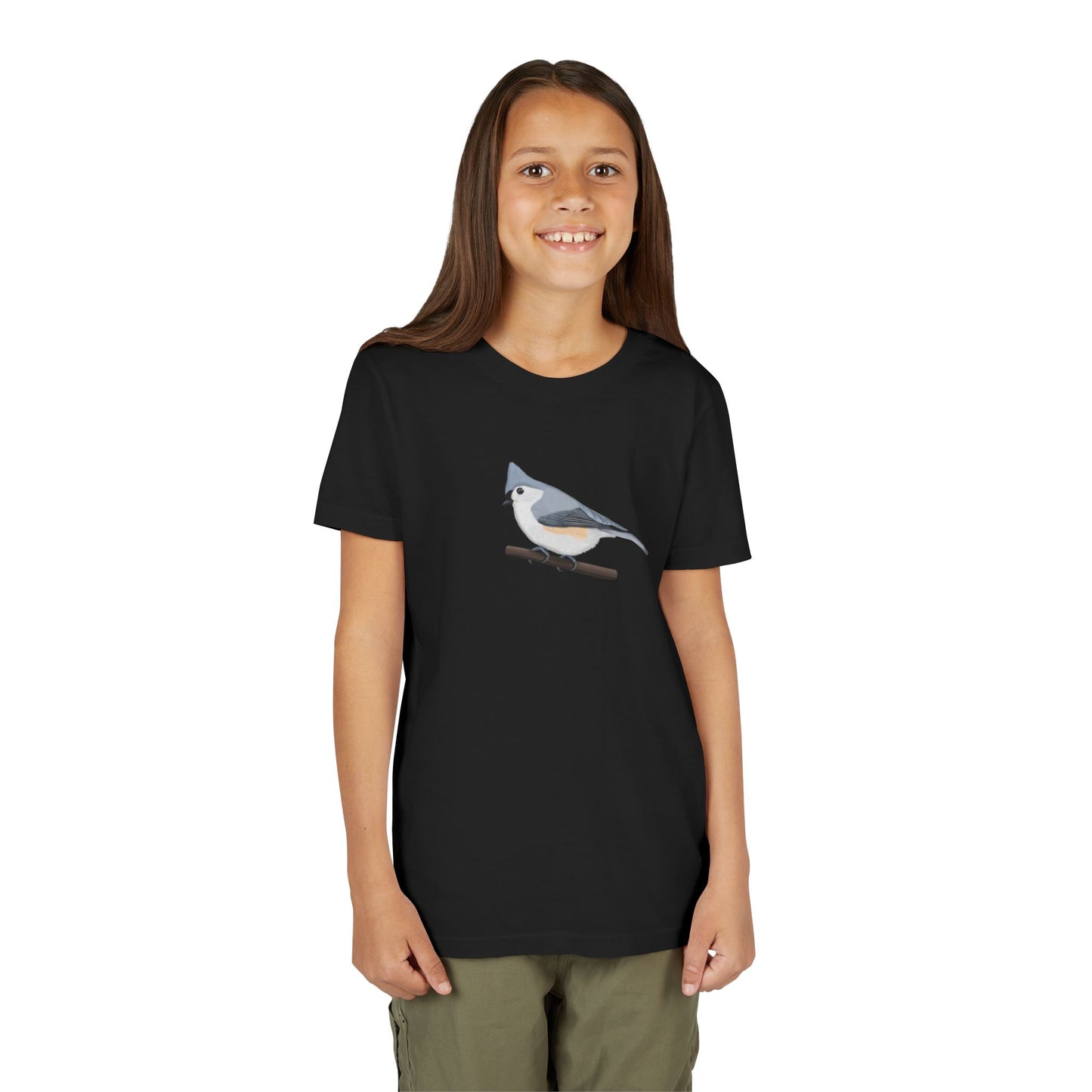 Tufted Titmouse Birding & Birdwatching Bird Youth T-Shirt