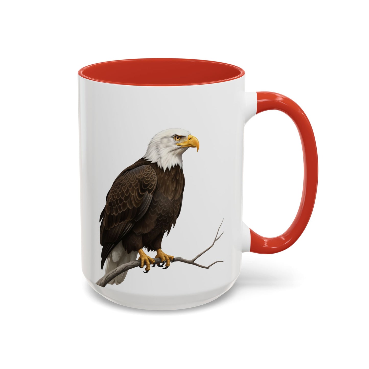 ハクトウワシの陶器製バードコーヒーマグ – バードウォッチャーへのカスタムギフト