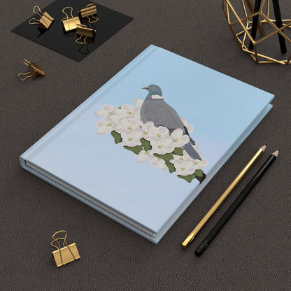Wood Pigeon Bird Hardcover Journal 150 Pages 5.75"x8" for Bird Enthusiasts & Birdwatchers