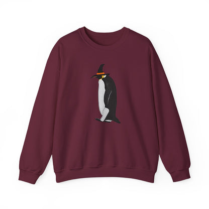 Penguin Halloween Birds Witch Birdwatcher Sweatshirt