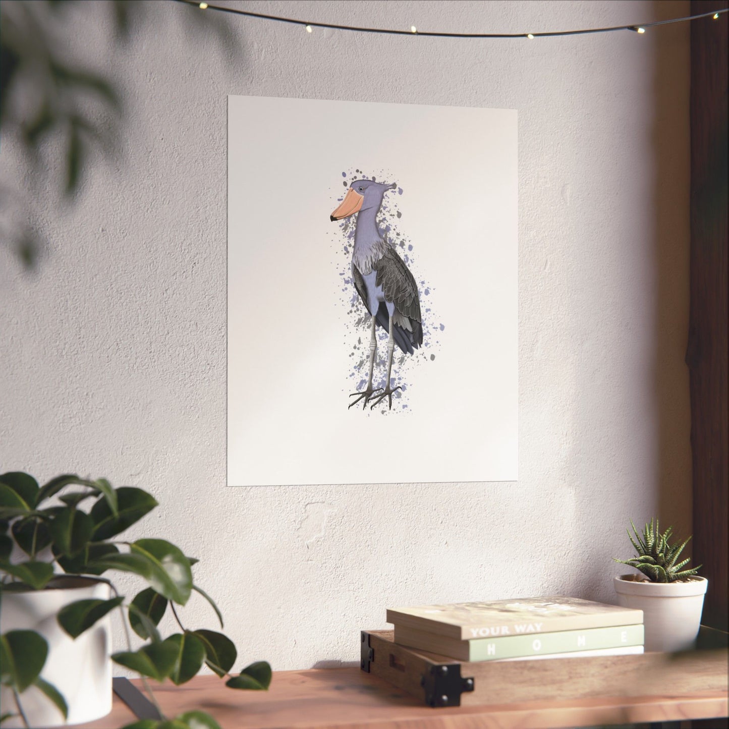 Shoebill Bird Artwork Matte Poster