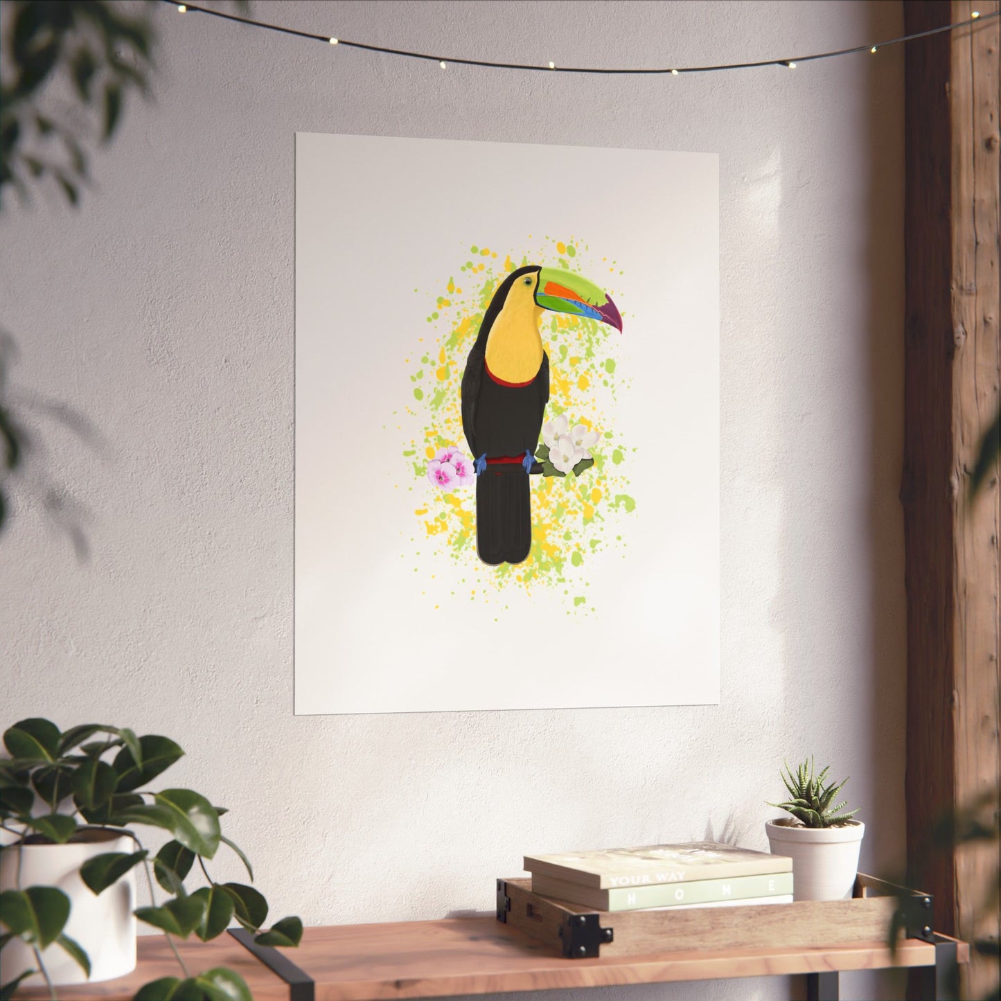 Keel-Billed Toucan Bird Artwork Matte Poster