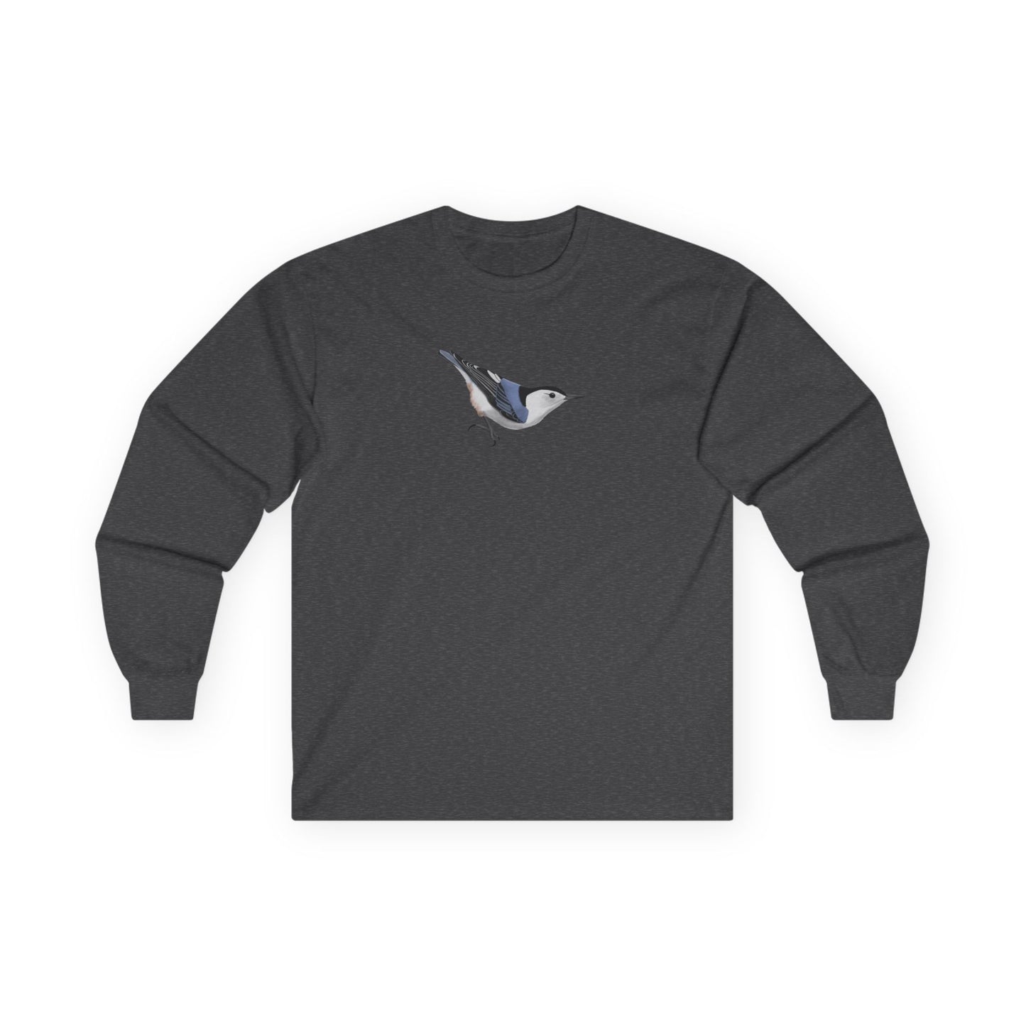 Nuthatch Birding & Birdwatching Bird Cotton Long Sleeve T-Shirt