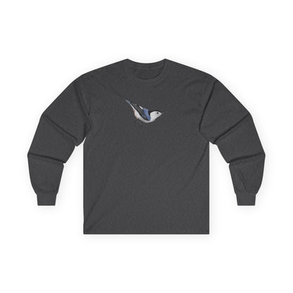 Nuthatch Birding & Birdwatching Bird Cotton Long Sleeve T-Shirt