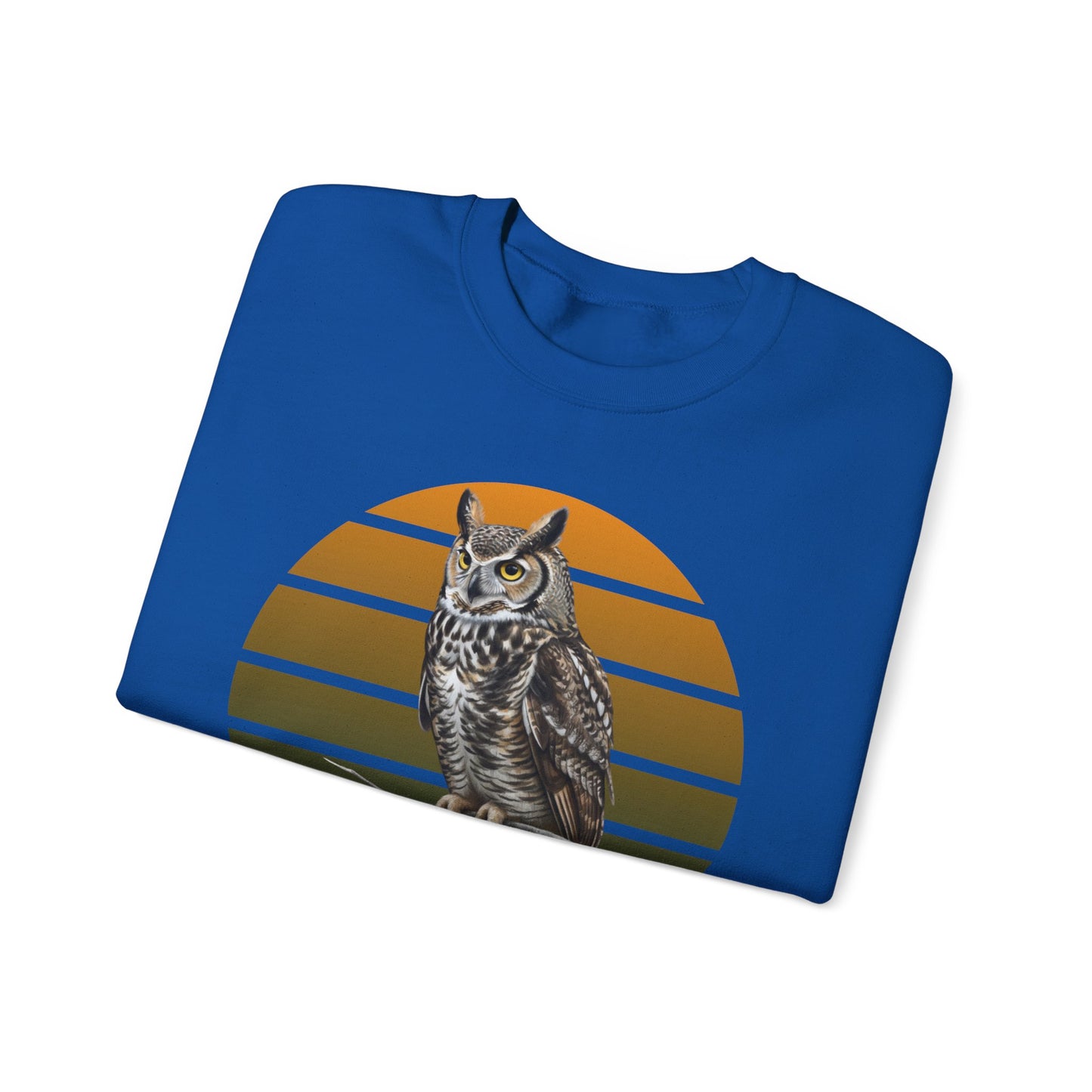 Great Horned Owl Sweatshirt | Unisex Bird of Prey Crewneck | Owl Lover & Birder Gift