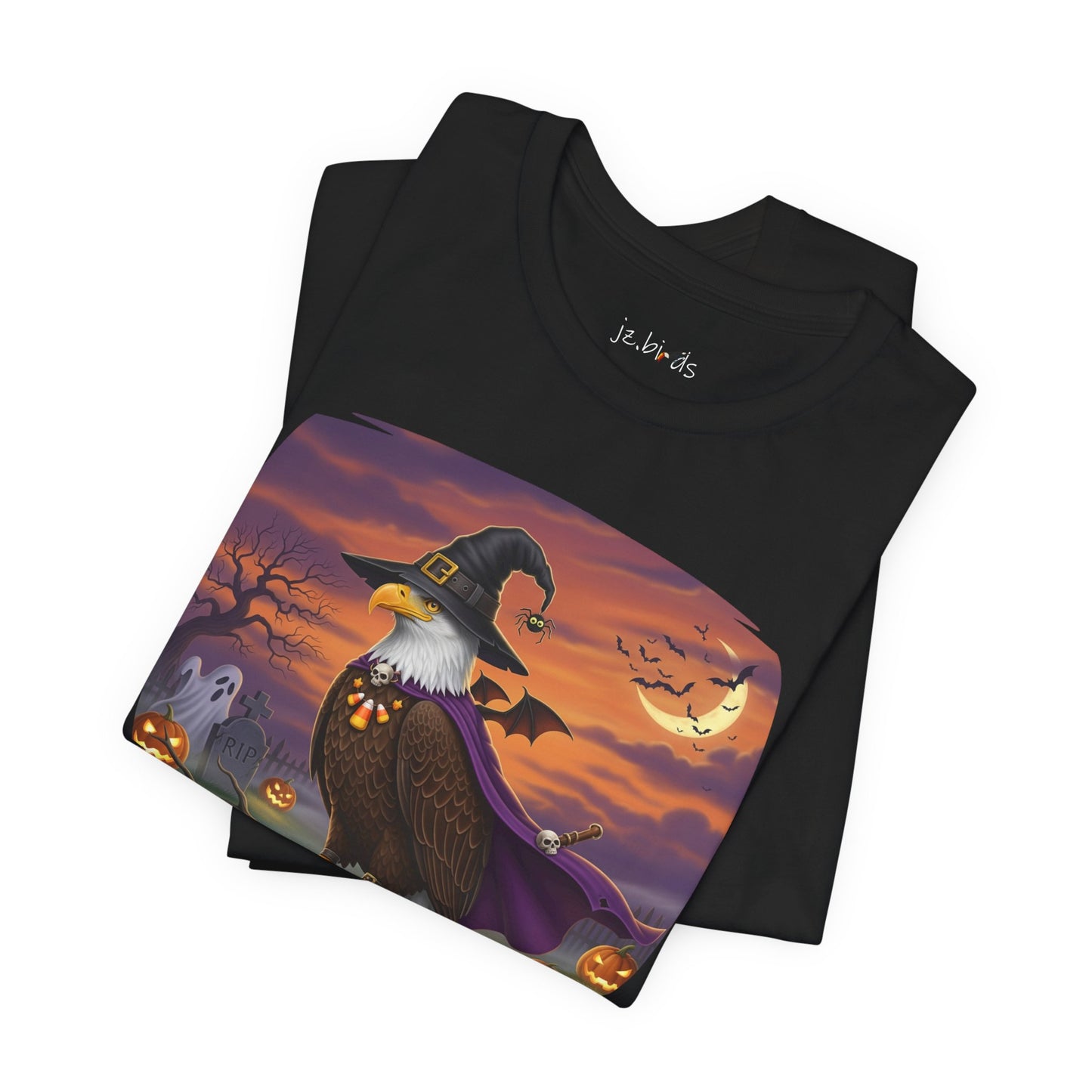 Bald Eagle Halloween Bird T-Shirt - Spooky and Funny Halloween Costume for Bird Lovers