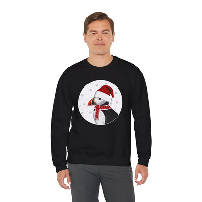 Puffin Santa Claus Christmas Birdwatcher Biologist Bird Sweatshirt