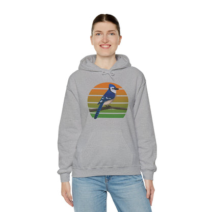 Blue Jay Bird Hoodie