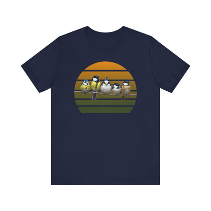 Meisen Premuim T-Shirt | Geschenk für Vogelbeobachter | jz.birds
