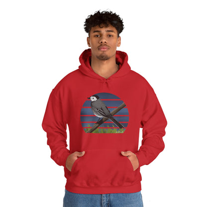 White Wagtail Bird Hoodie