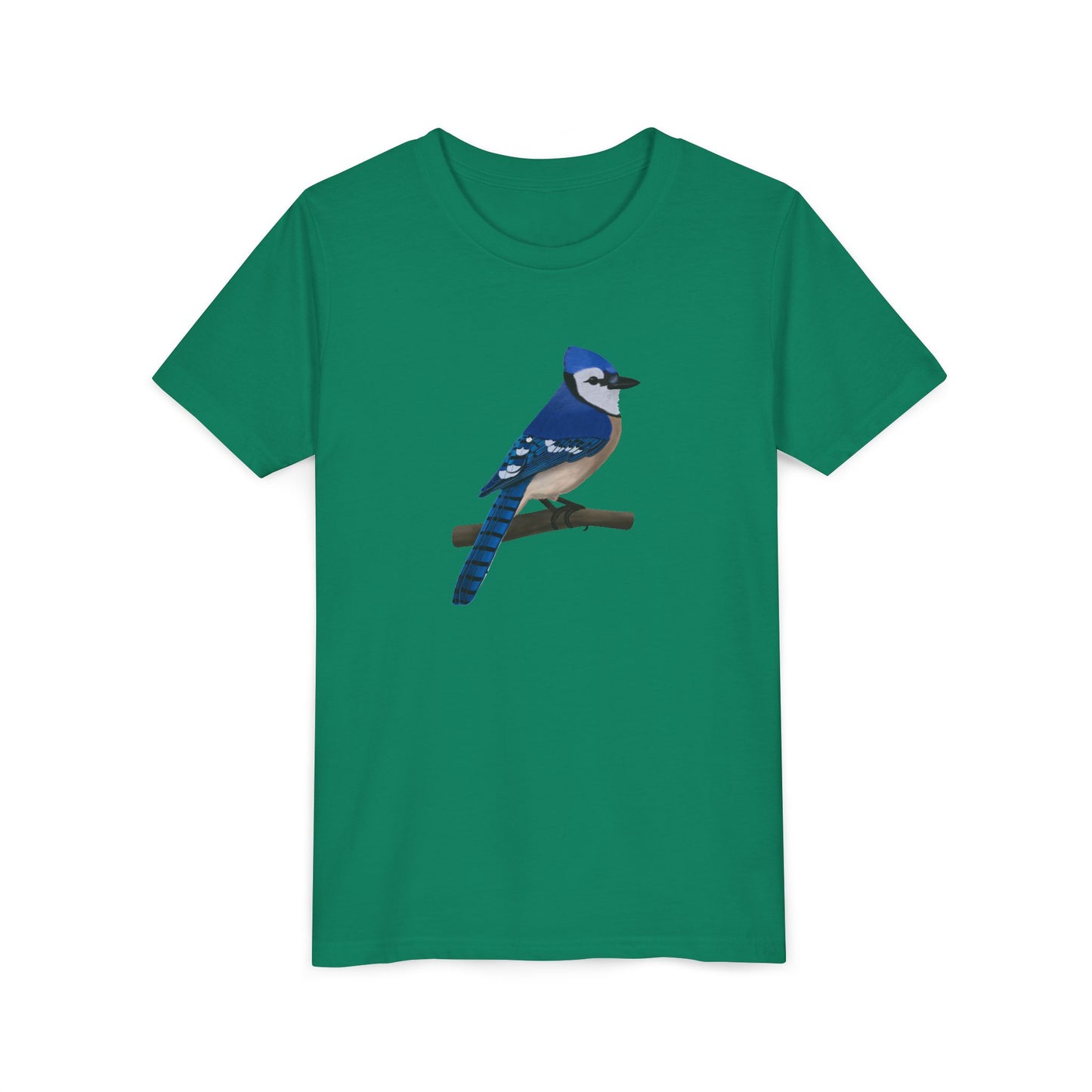 Blue Jay Birding & Birdwatching Bird Youth T-Shirt