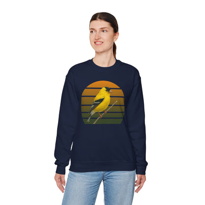 American Goldfinch Sweatshirt | Unisex Bird Lover Pullover | Wildlife Birder Gift | Songbird Crewneck