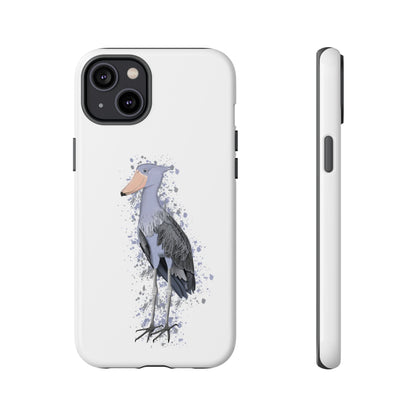 Schuhschnabel Vogel iPhone & Google Pixel Vogelmotiv Handyhülle Weiß