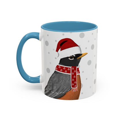 Robin Christmas Bird Coffee Mug