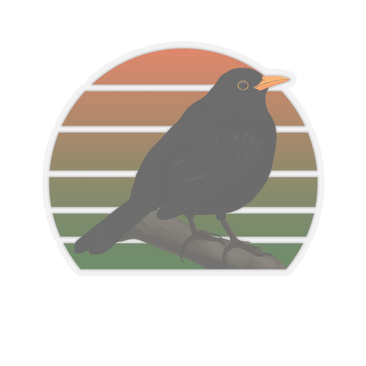 Blackbird Bird Sticker Paper products –
