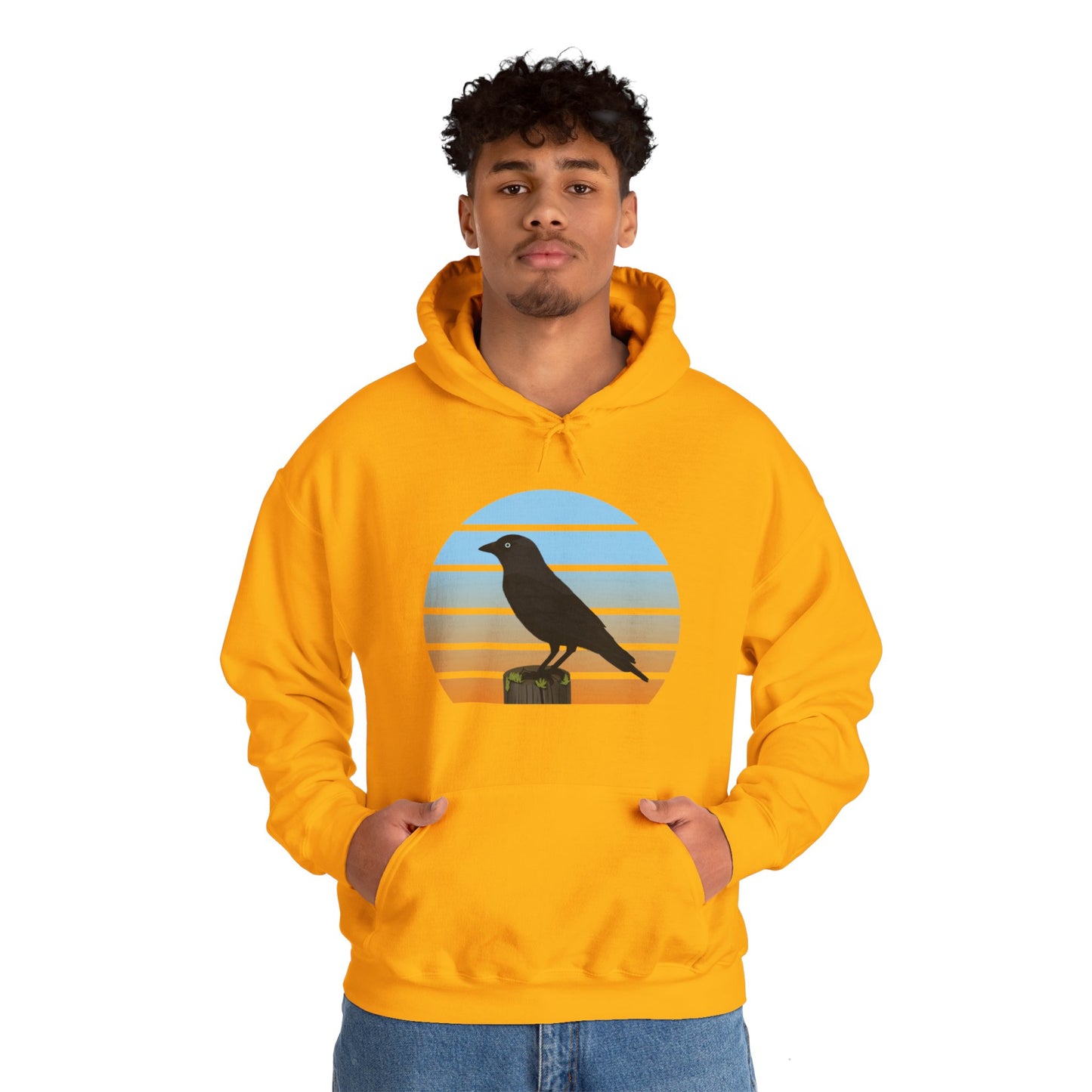 Western Jackdaw Bird Hoodie