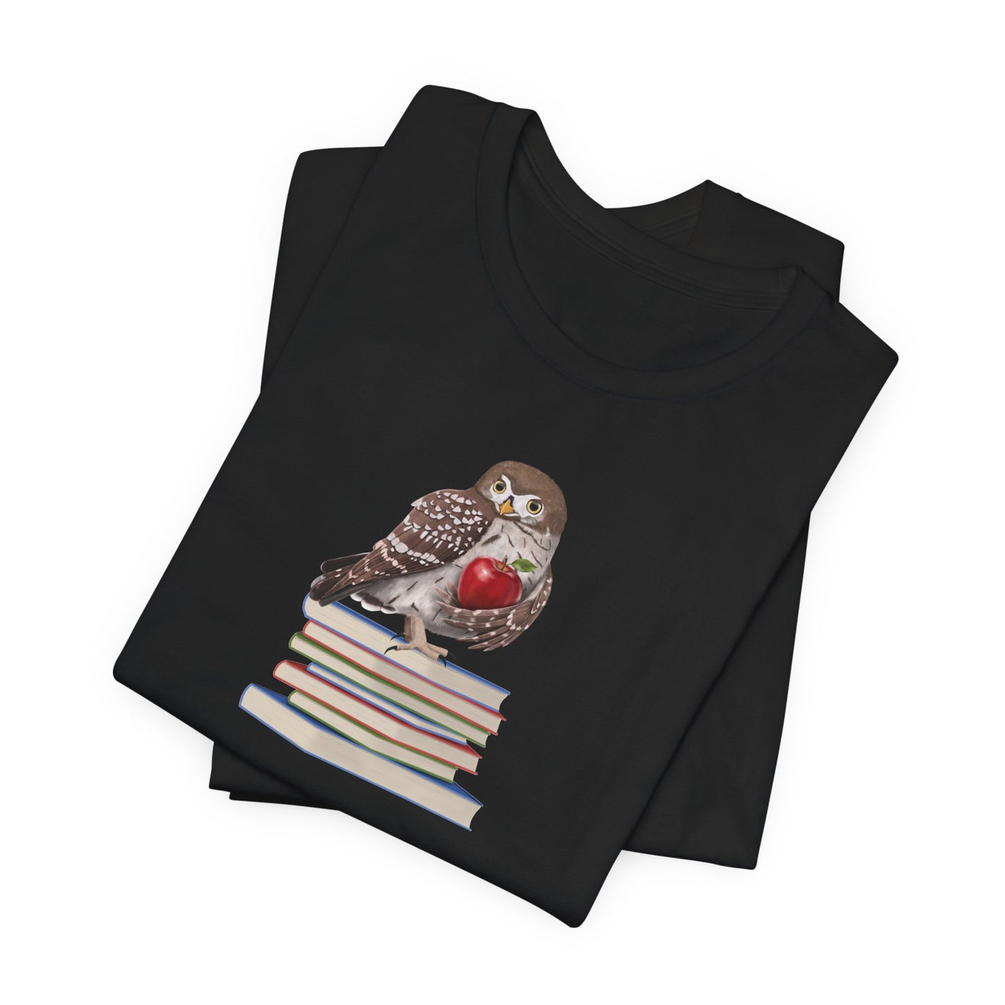 Cute Owl on Books Teacher Shirt – Back to School Apple Aesthetic