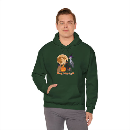 Baltimore Oriole Robin Shoebill with Cat and Bunny Halloween Bird Hoodie