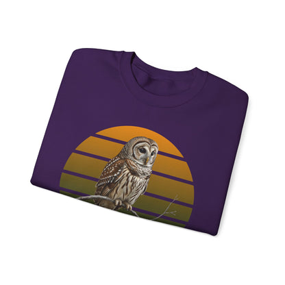 Barred Owl Sweatshirt | Unisex Bird Lover Pullover | Wildlife Birder Gift | Bird Crewneck