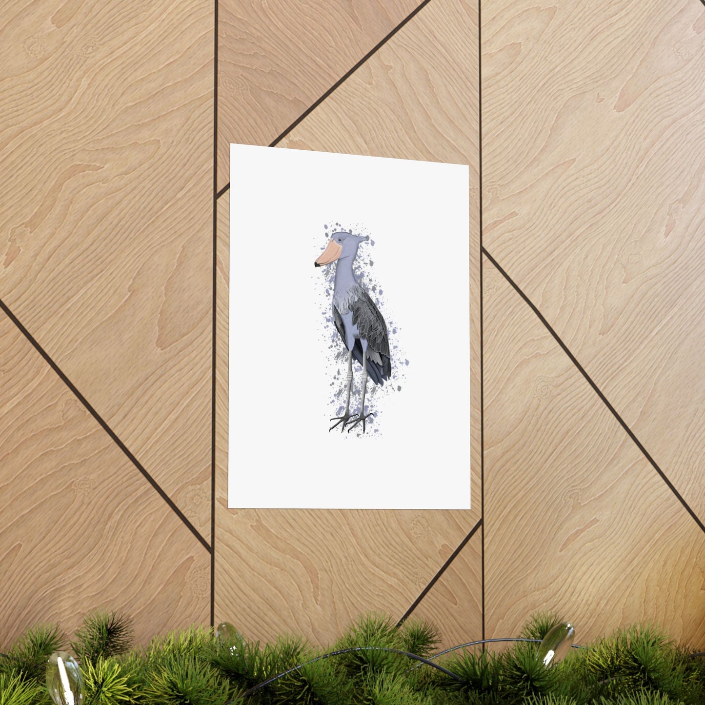 Shoebill Bird Artwork Matte Poster