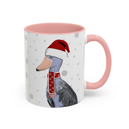 Shoebill Christmas Bird Coffee Mug