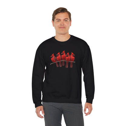 Cardinals Sweatshirt | Bird Watcher Crewneck | Unisex Songbird Gift for Bird Lovers