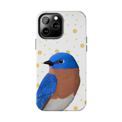 Bluebird Bird Art Tough Phone Case White