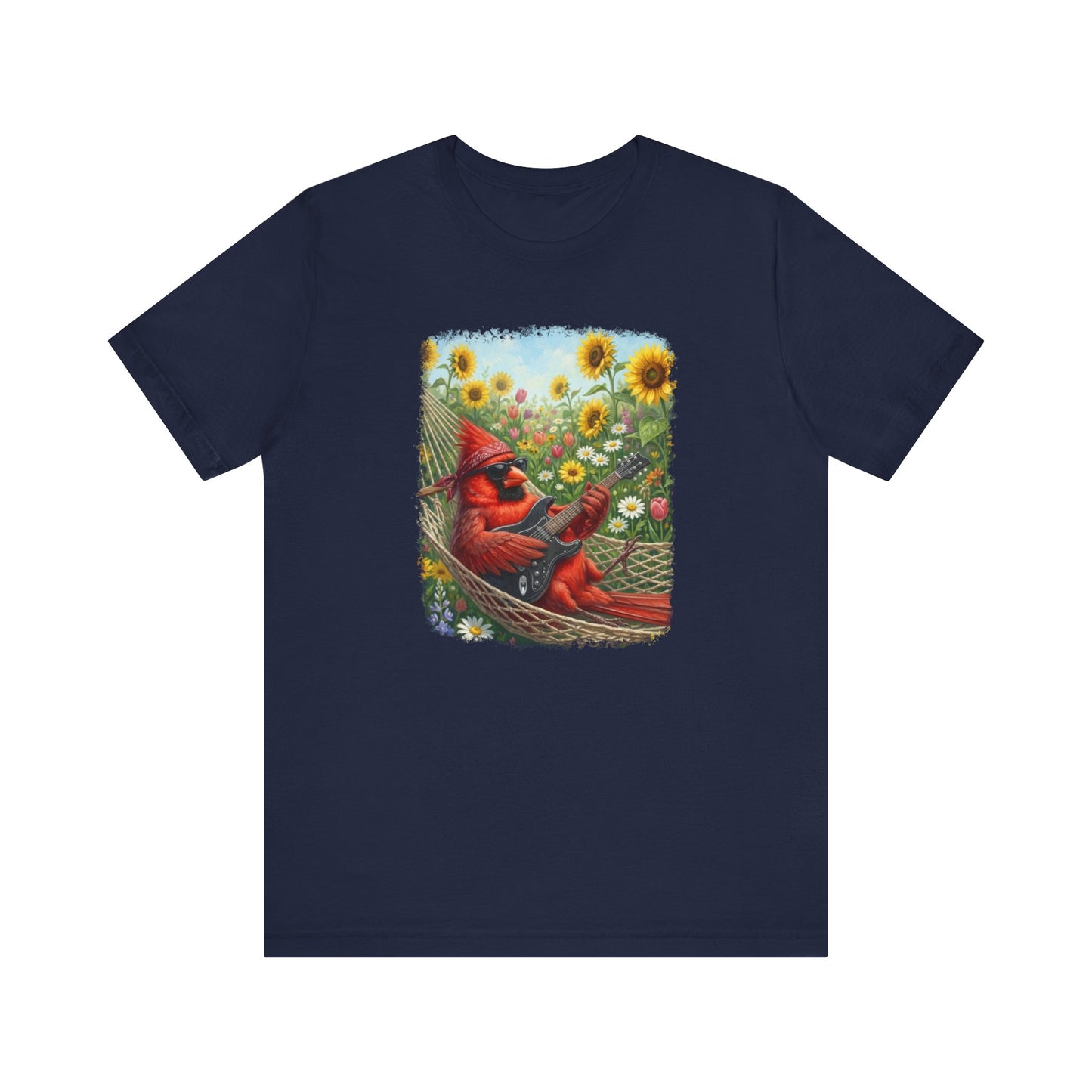 Cardinal Hammock Chillout – Premium Unisex Bird Lovers T-Shirt