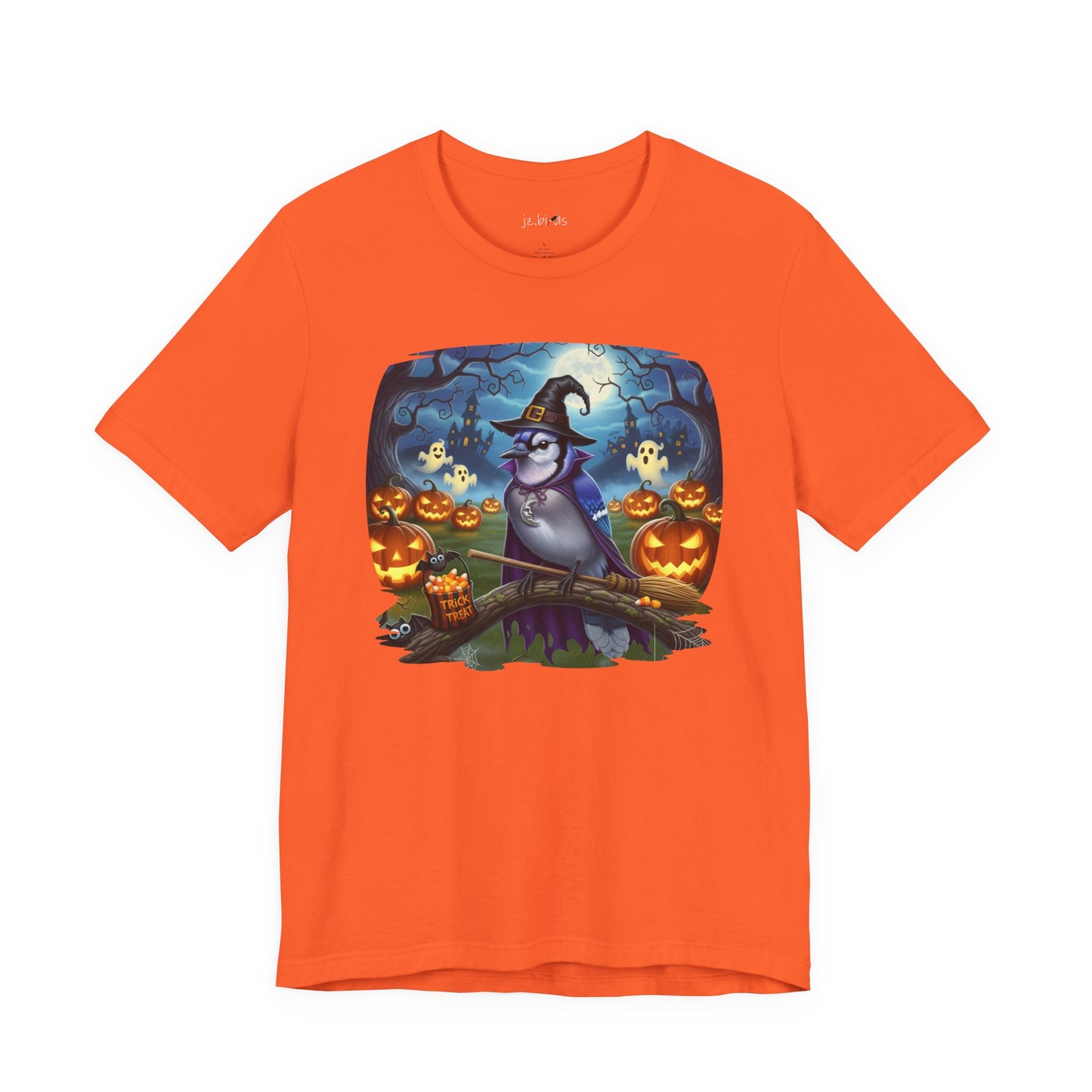 Blue Jay Halloween Bird T-Shirt - Spooky Halloween Costume for Bird Lovers