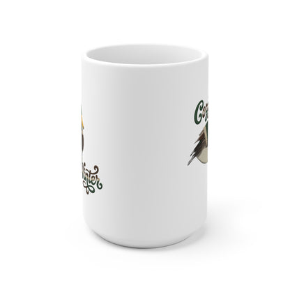 Ente mit Strickpullover Weihnachtliche Tasse mit Vogelmotiv Cozy Winter – Ideal für Kakao & Kaffee