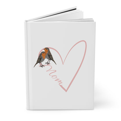 Mom with Heart Bird Hardcover Journal 150 Pages 5.75"x8" Mother's Day