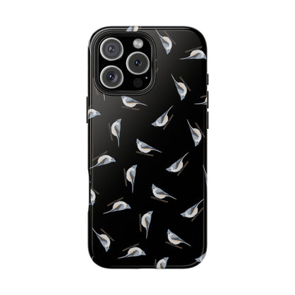 Tufted Titmouse iPhone Case Black – Premium Tough Phone Cover for Bird Lovers