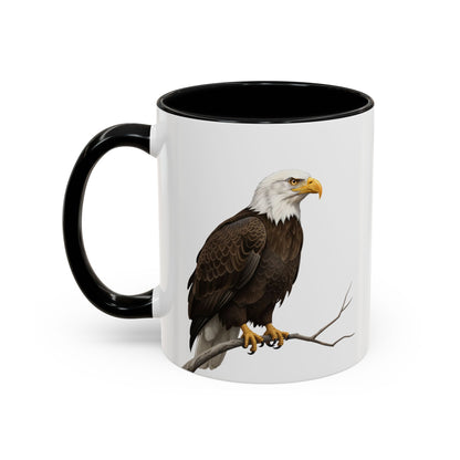 ハクトウワシの陶器製バードコーヒーマグ – バードウォッチャーへのカスタムギフト