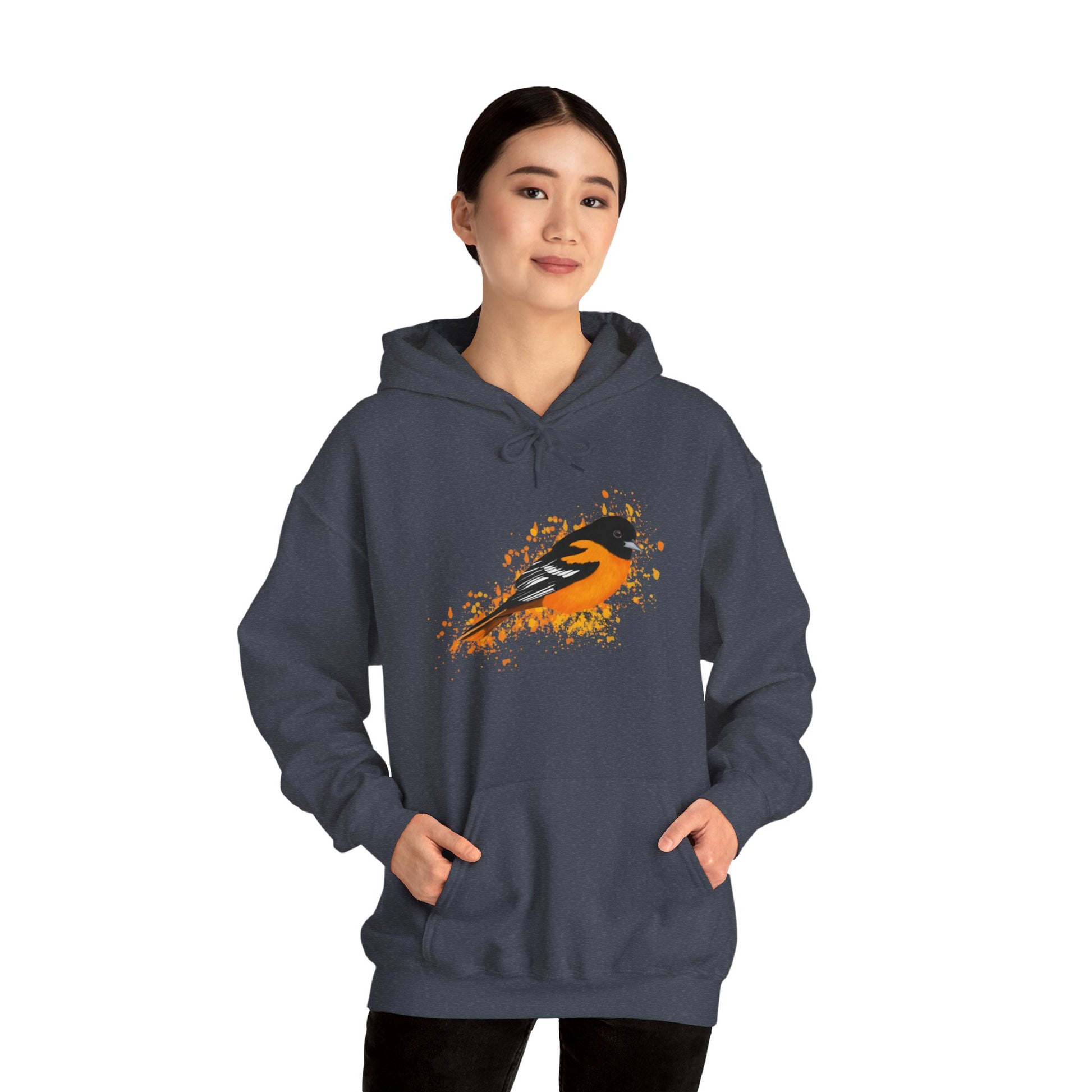 Baltimore Oriole Bird Unisex Hoodie - jz.birds