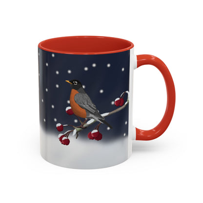 American Robin Bird Coffee Mug | Ceramic Christmas Gift for Bird Lovers