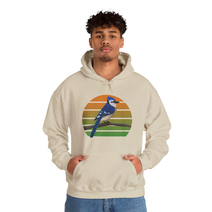 Blue Jay Bird Hoodie