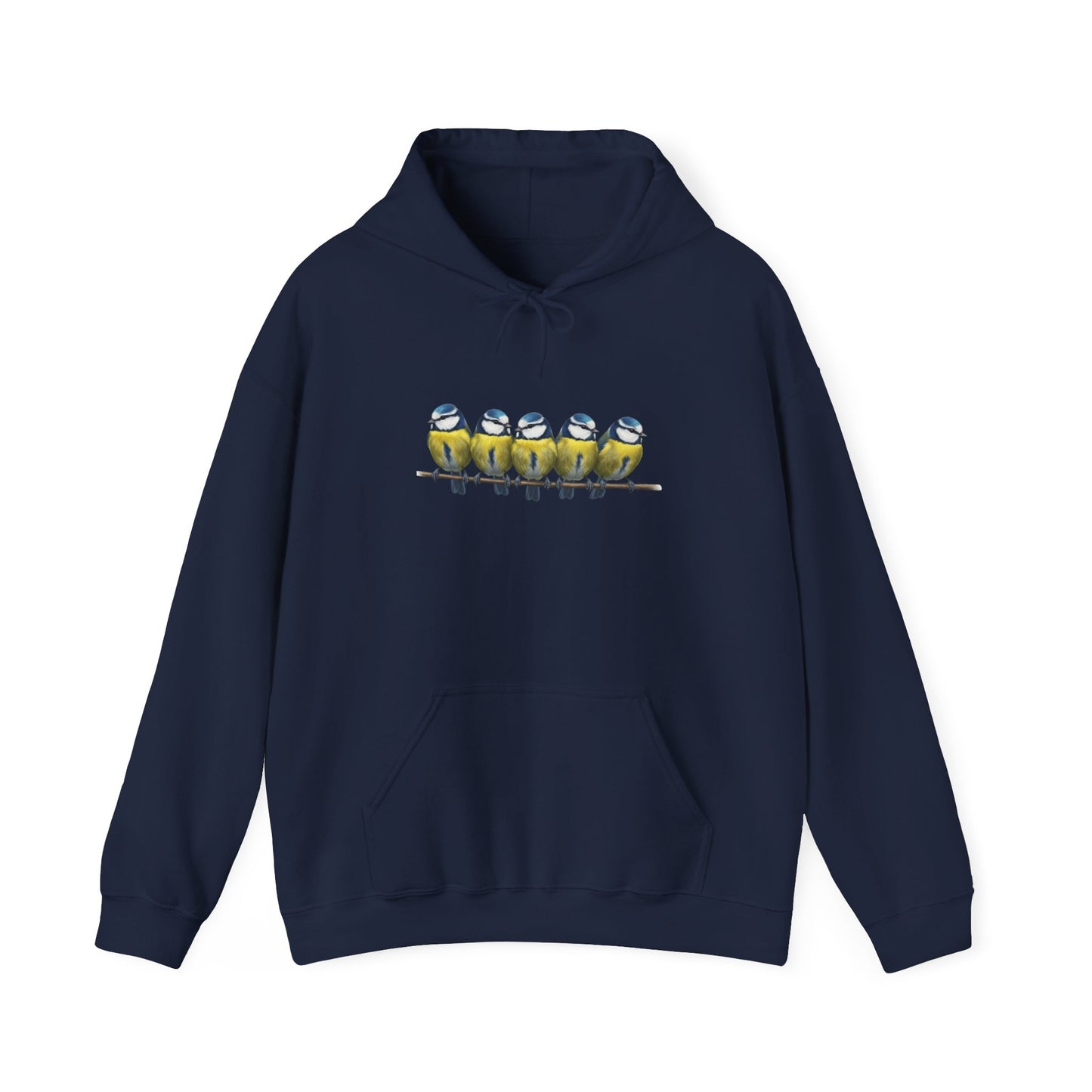 Blaumeisen Hoodie - Vogel Kapuzenpullover für Vogelbeobachter & Naturliebhaber mit Vogelmotiv