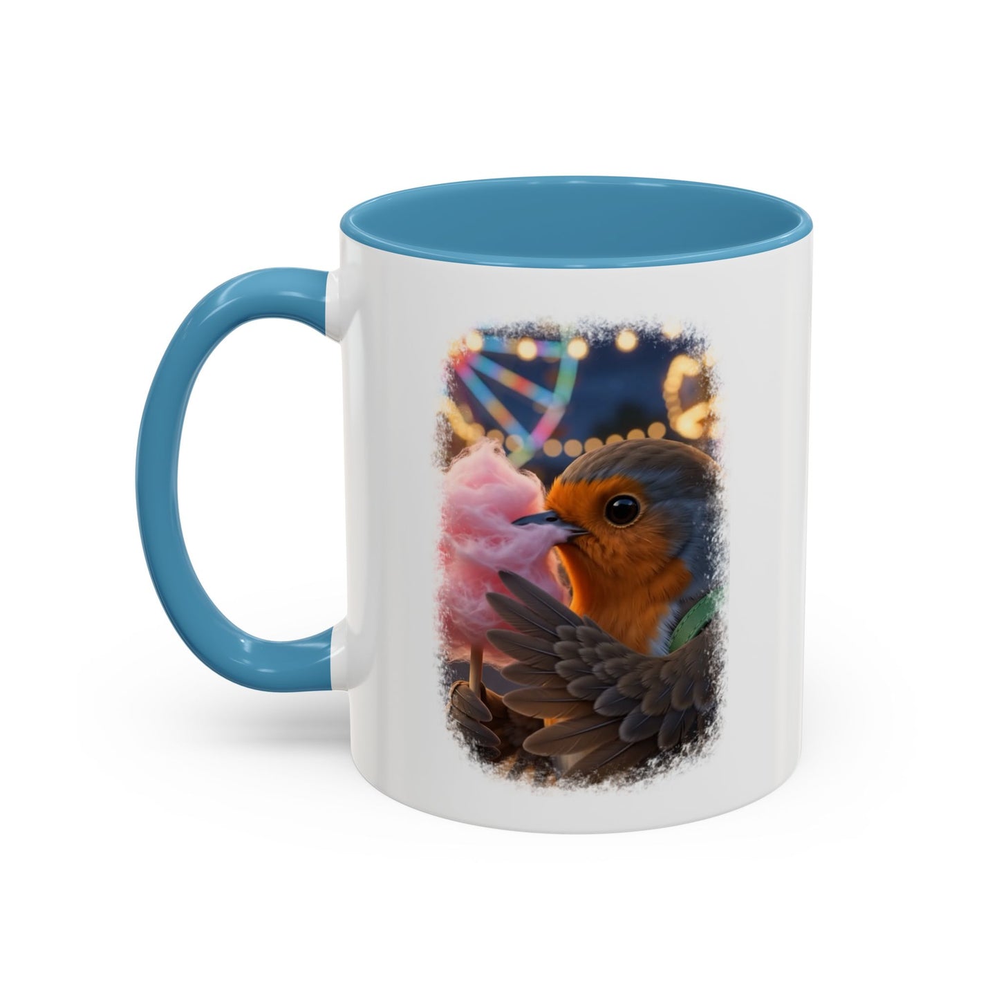 Robin Rosi Pink Cotton Candy Premium Mug for Bird Lovers