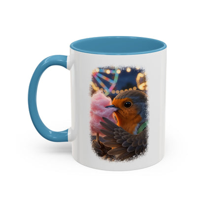 Robin Rosi Pink Cotton Candy Premium Mug for Bird Lovers