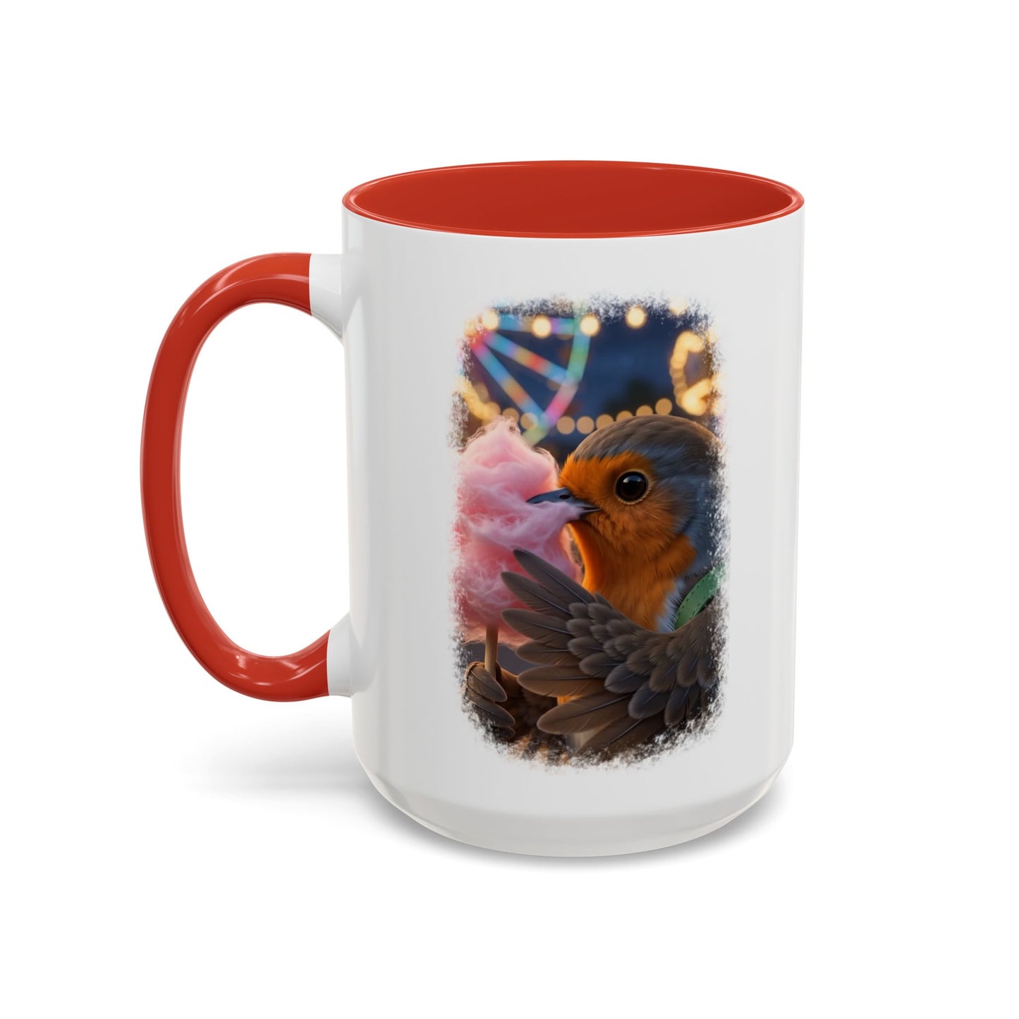 Robin Rosi Pink Cotton Candy Premium Mug for Bird Lovers