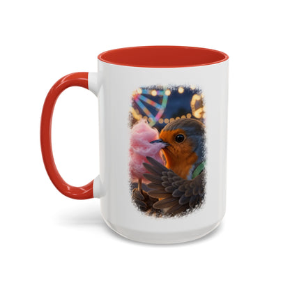 Robin Rosi Pink Cotton Candy Premium Mug for Bird Lovers