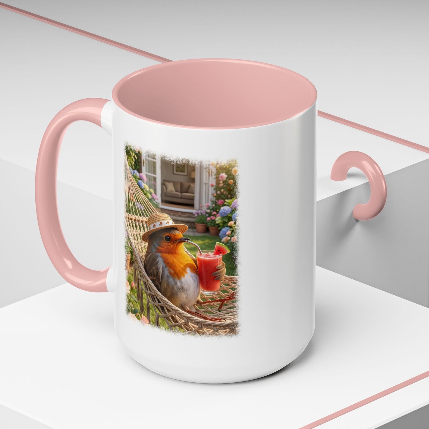 Robin Rosi Hammock and Smoothie Mug for Bird Lovers
